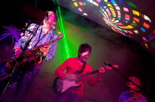 Space Ritaul Band - Nik Turner (sax), Mick Slattery (guitar) & Thomas Crimble(keyboard)