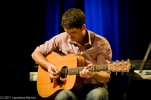 Sam on guitar