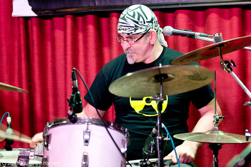 Carl Stokes on drums
