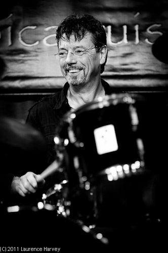 Nick Ramos Pinto on drums