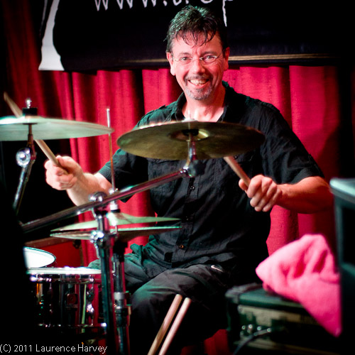 Nick Ramos Pinto on drums