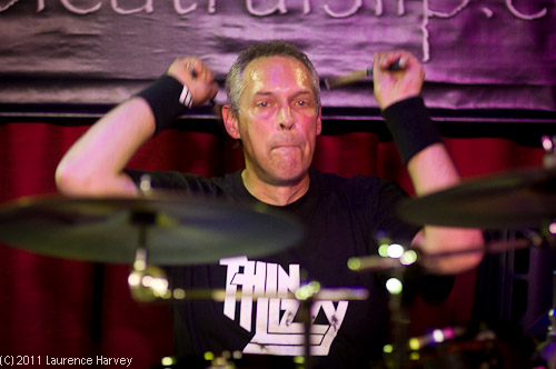 Simon Baker on drums