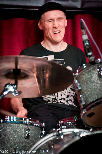 Fergus Gerrand on drums