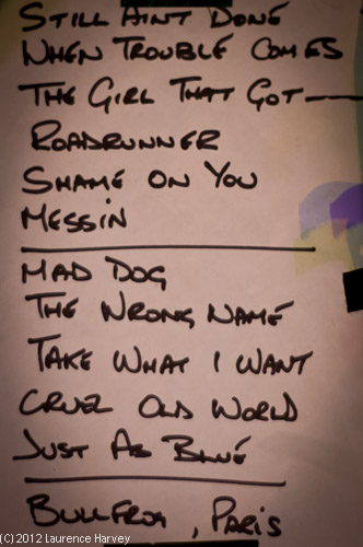 Set list
