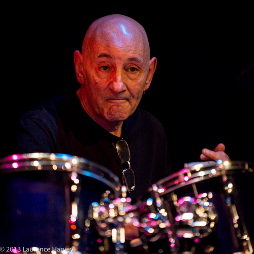 Bernie Fox on drums