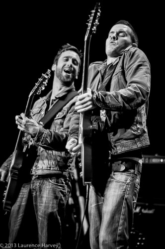 Nick Bowden on vocals & guitar, Paul Bowe on lead guitar