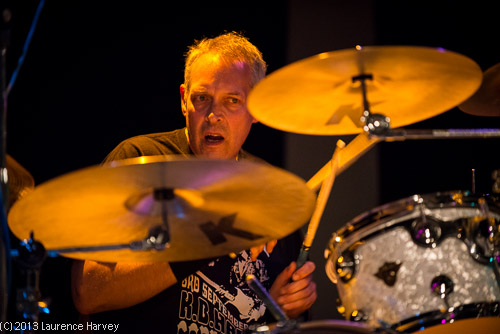Simon Baker on drums