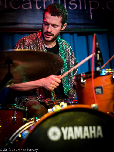 Howie on drums