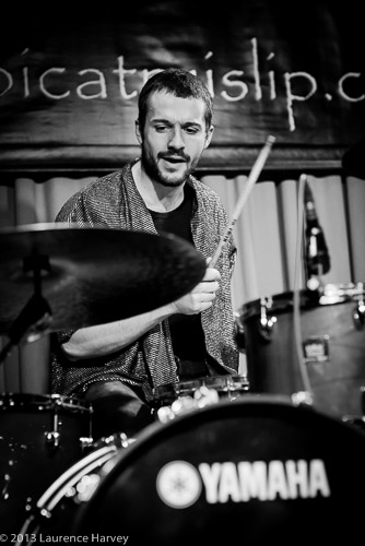Howie on drums