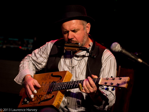 Trevor Steger on 'winebox' guitar & harmonica