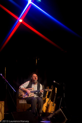 Trevor Steger on 'winebox' guitar & harmonica