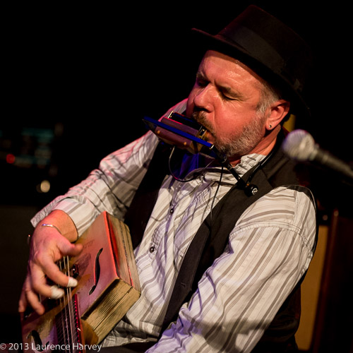 Trevor Steger on 'winebox' guitar & harmonica