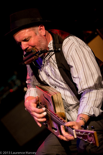Trevor Steger on 'winebox' guitar & harmonica