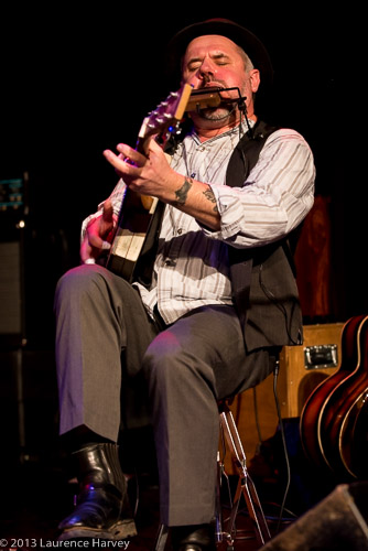 Trevor Steger on 'winebox' guitar & harmonica