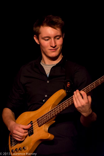 Adam Bertenshaw on bass