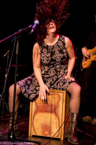 Becky Tate on vocals & cajon (box drum)