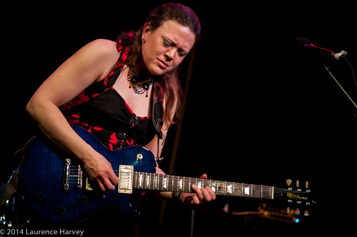Clare Free on guitar
