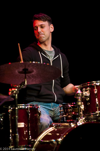 Pete Hedley on drums