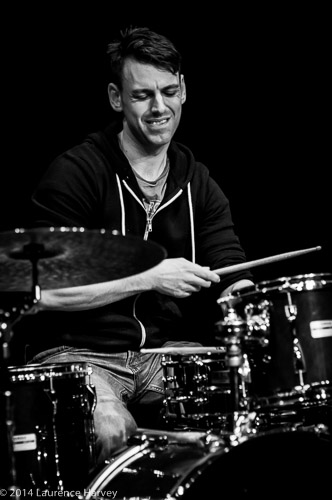 Pete Hedley on drums