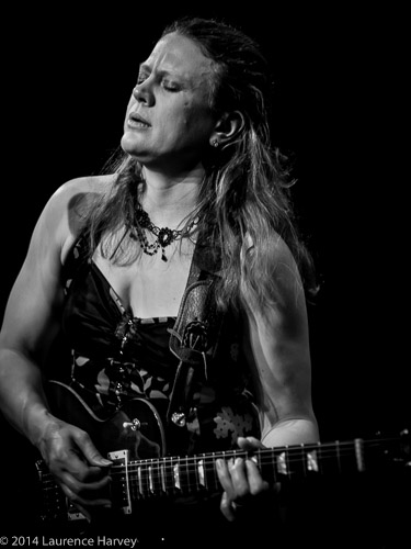 Clare Free on guitar