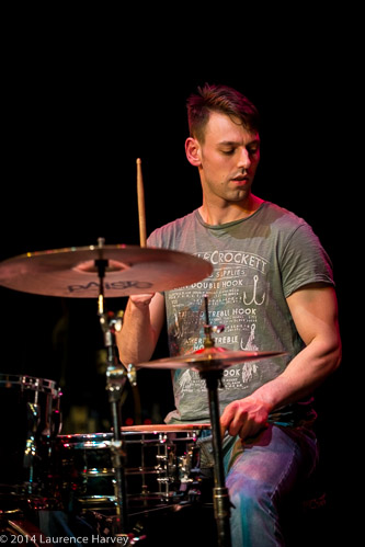 Pete Hedley on drums