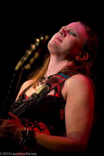 Clare Free on guitar