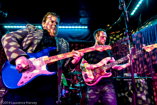 Danny Bryant on guitar, Alex Phillips on bass