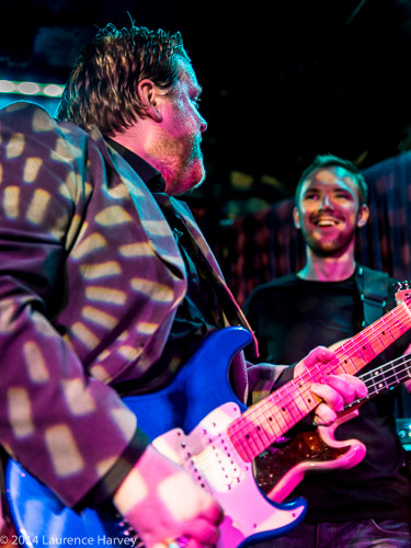 Danny Bryant on guitar, Alex Phillips on bass
