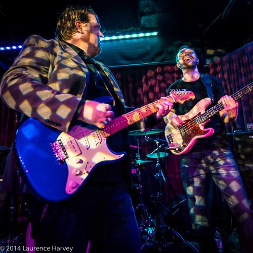 Danny Bryant on guitar, Alex Phillips on bass