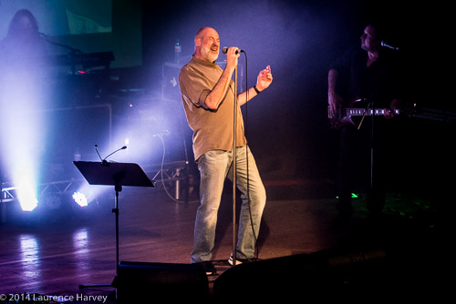 Fish & his band on stage at Islington Assembly Hall