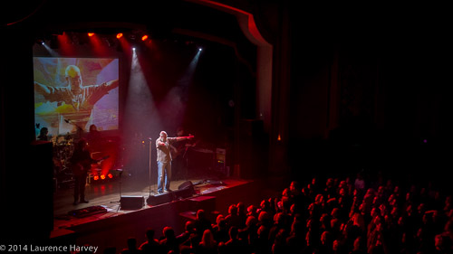 Fish & his band on stage at Islington Assembly Hall