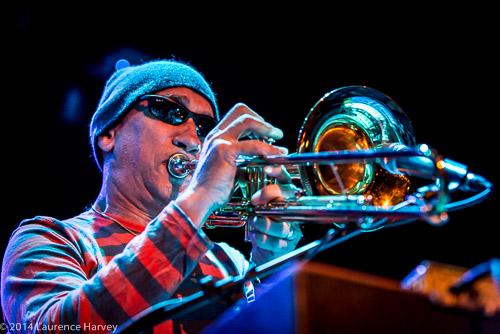 Danny Louis on trombone