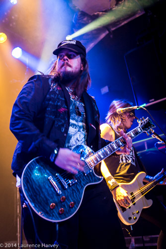 Jerry Ossmark of The Sherlock Brothers on guitar