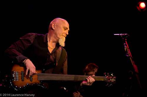 Robbie Stewart-Mathews on bass