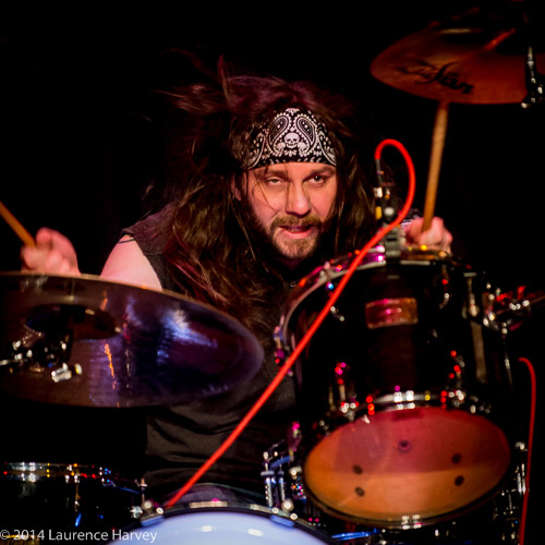 Karl Randall on drums