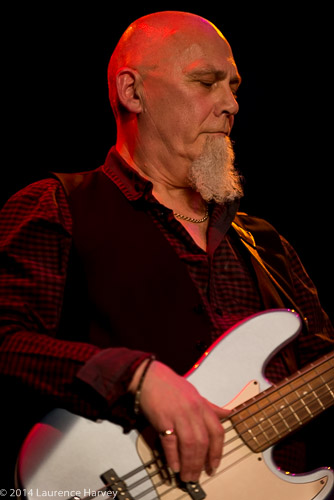Robbie Stewart-Mathews on bass
