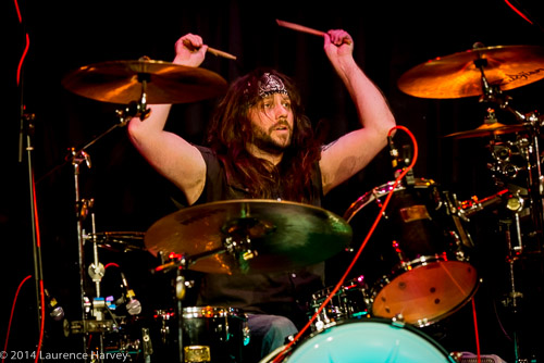 Karl Randall on drums