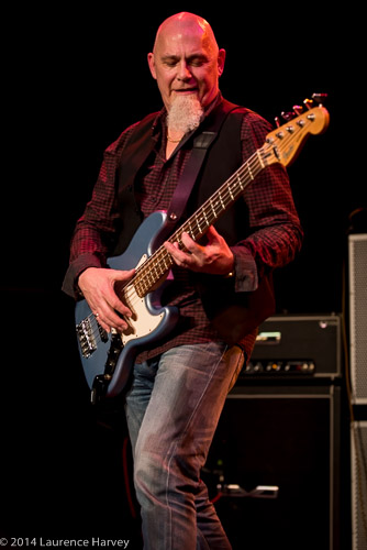 Robbie Stewart-Mathews on bass