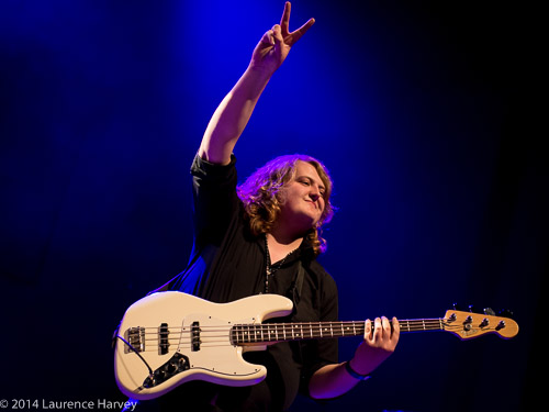 Luke Dolan on bass (Laurence Jones)