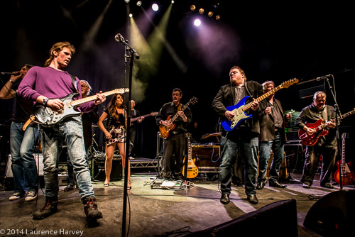 Artists on stage for the finale