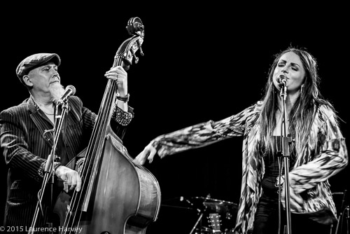Robbie Stewart-Matthews on double bass & Cherry Lee Mewis on vocals