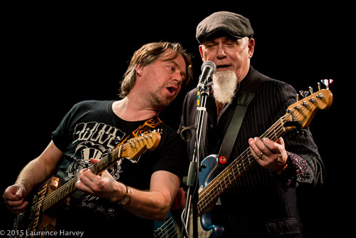 Robbie Stewart-Matthews on bass & Nick Slater on guitar