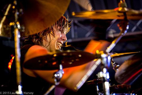 Pontus Engborg on drums
