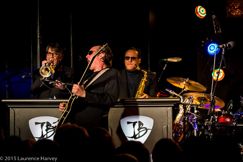 Joe Bonamassa on guitar, Paulie Cerra on sax & Lee Thorburg on trumpet