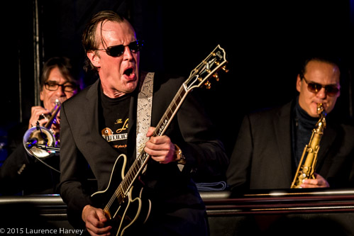 Joe Bonamassa on guitar, Paulie Cerra on sax & Lee Thorburg on trumpet