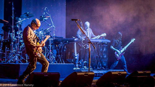 Joe Satriani & his band on stage at Hammersmith Apollo
