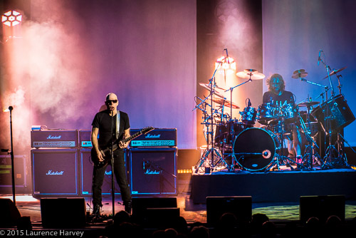 Joe Satriani & his band on stage at Hammersmith Apollo
