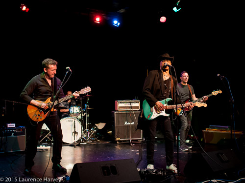 Marcus Malone & his band on stage at The Limelight Theatre