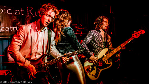 Alex Butler on guitar, Jane Pearce on vocals & Mike Topp on bass
