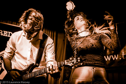 Alex Butler on guitar and backing vocals & Jane Pearce on lead vocals